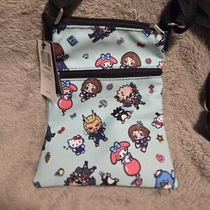 My Hero Academia/hello Kitty Sanrio Collab Crossbody, BNWT.